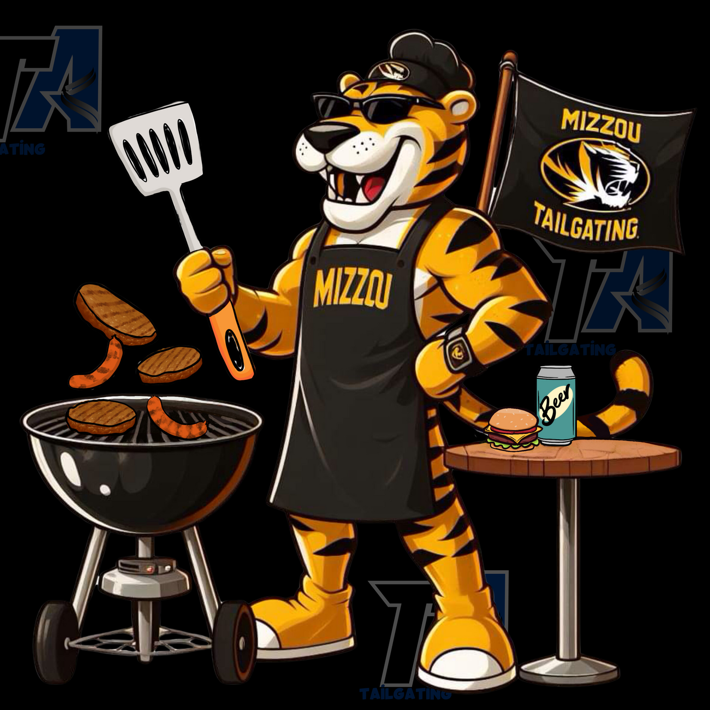 Mizzou Tailgating T-shirt - Black