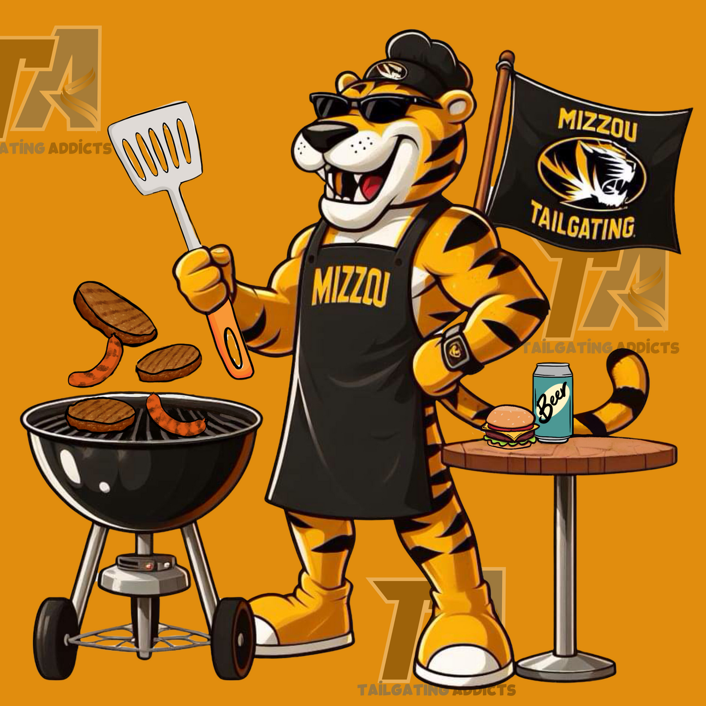 Mizzou Tailgating T-shirt - Gold